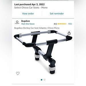 Bugaboo Donkey Car Seat Adapter, Chicco Mono